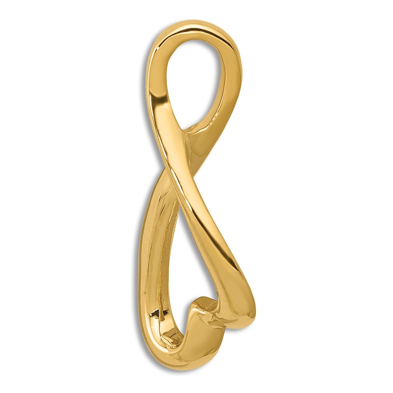 Main Image 2 of High-Polish Heart Slide Charm 14K Yellow Gold
