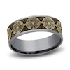 Thumbnail Image 1 of Men's Bullet Wedding Band 14K Yellow Gold/Tantalum 7.5mm