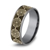Thumbnail Image 2 of Men's Bullet Wedding Band 14K Yellow Gold/Tantalum 7.5mm