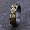 Thumbnail Image 4 of Men's Bullet Wedding Band 14K Yellow Gold/Tantalum 7.5mm