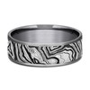 Men's Topography Print Wedding Band Tantalum/Titanium 7.5mm