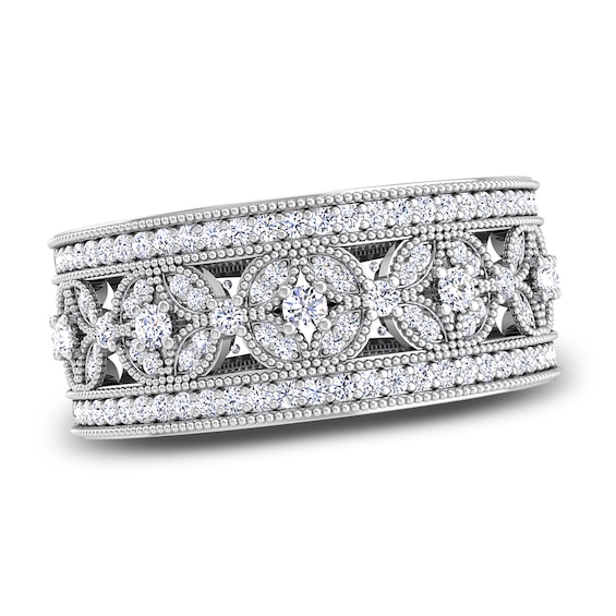 Diamond Ring 114 ct tw Round 14K White Gold