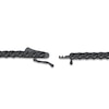 Thumbnail Image 3 of Men's Black Diamond Tennis Necklace 5 ct tw Round 10K White Gold 22"