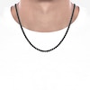 Thumbnail Image 4 of Men's Black Diamond Tennis Necklace 5 ct tw Round 10K White Gold 22"