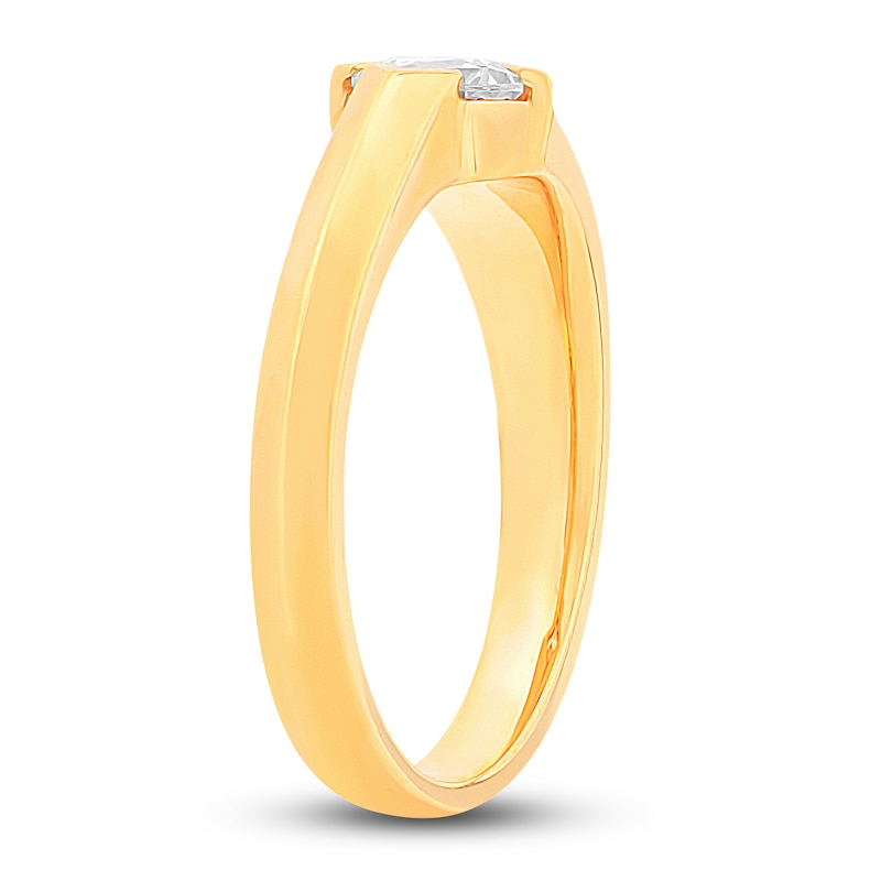 Main Image 2 of Diamond Solitaire Engagement Ring 1/2 ct tw Princess 14K Yellow Gold (I/SI2)