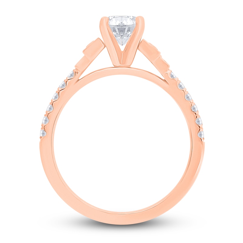 Diamond Engagement Ring 1-1/8 ct tw Round 14K Rose Gold | Jared
