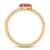 Thumbnail Image 2 of Natural Ruby Ring 1/10 ct tw Diamonds 14K Yellow Gold