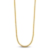 Thumbnail Image 1 of High-Polish Square Oval Chain Necklace 24K Yellow Gold 18" 3.5mm