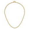 Thumbnail Image 2 of High-Polish Square Oval Chain Necklace 24K Yellow Gold 18" 3.5mm