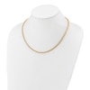 Thumbnail Image 3 of High-Polish Square Oval Chain Necklace 24K Yellow Gold 18" 3.5mm