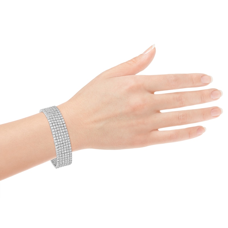 Main Image 4 of Diamond 6-Row Bracelet 20 ct tw 14K White Gold