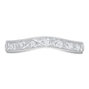 Thumbnail Image 3 of Contour Wedding Band Round Diamond Accents 14K White Gold