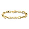 Thumbnail Image 1 of Textured Link Bracelet 14K Yellow Gold 8&quot;