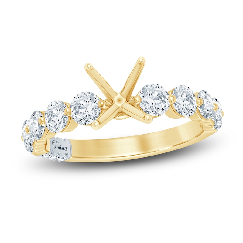 Pnina Tornai Diamond Engagement Ring Setting 1 ct tw 14K Yellow Gold