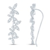 Thumbnail Image 1 of Pnina Tornai Diamond Climber Earrings 1 ct tw Round 14K White Gold