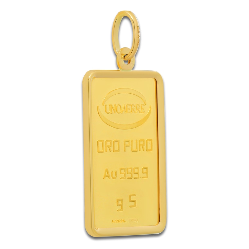 Main Image 2 of Rectangular 5g Ingot Charm 24K/18K Yellow Gold