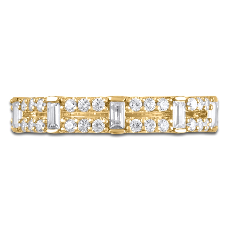 Diamond Two-Row Fashion Ring 1/2 ct tw 10K Yellow Gold