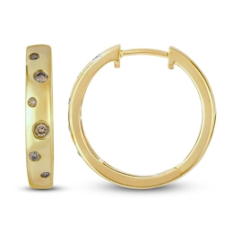 Le Vian Tramonto D'Oro Diamond Hoop Earrings 1/8 ct tw 14K Honey Gold