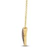 Thumbnail Image 2 of Le Vian Chocolate Ombré Heart Necklace 1 ct tw 14K Honey Gold 19"