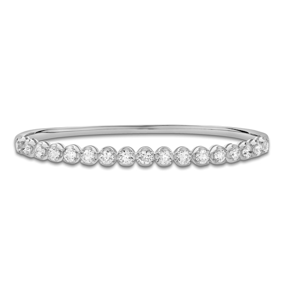 Jared Signature Diamond Line Bangle Bracelet 3 ct tw 14K White Gold