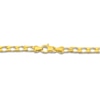 Thumbnail Image 2 of Solid Square Link Curb Chain Bracelet 4mm 14K Yellow Gold 8.5"