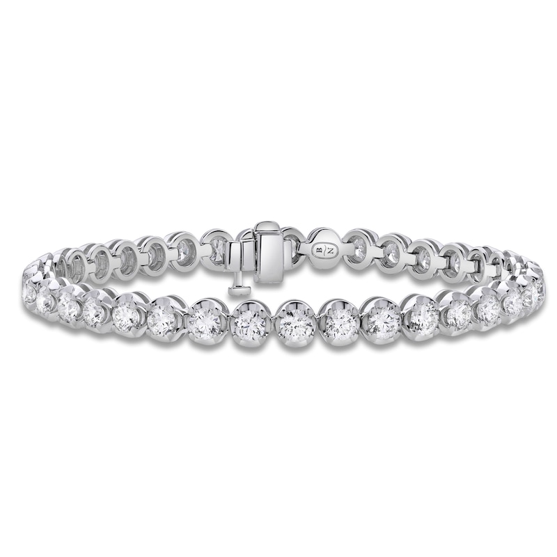 Main Image 1 of Blue Nile X Jared Diamond Tennis Bracelet 7 ct tw 14K White Gold 7"