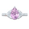 Thumbnail Image 3 of Pnina Tornai Pear-Shaped Natural Light Amethyst & Diamond Engagement Ring 3/4 ct tw 14K White Gold
