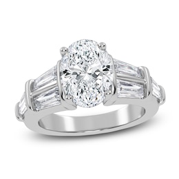 Oval-Cut Created By Jared Studio Lab-Grown Diamond Engagement Ring 3-1/2 ct tw 14K White Gold