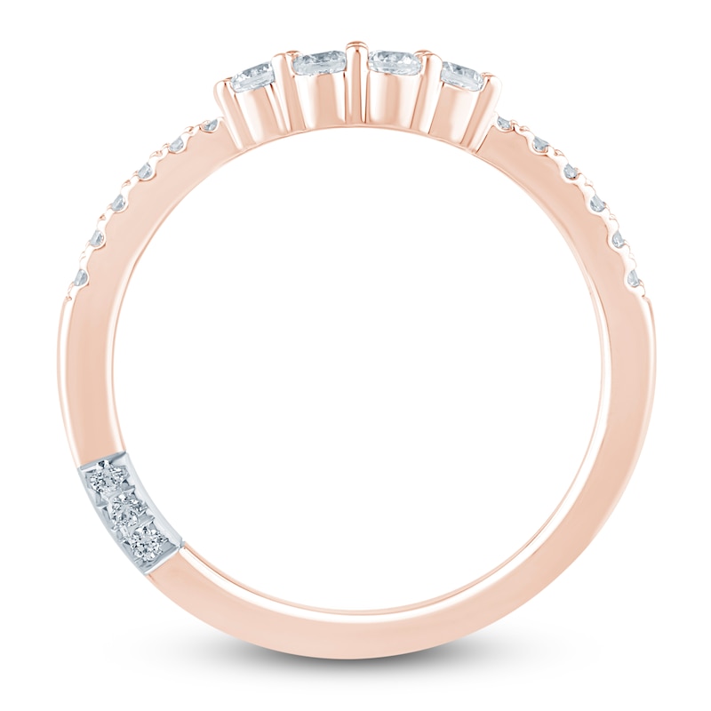 Main Image 4 of Pnina Tornai Diamond Wedding Band 1/3 ct tw 14K Rose Gold