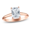 Thumbnail Image 1 of Radiant-Cut Lab-Grown Diamond Solitaire Plus Engagement Ring 2 ct tw 18K Rose Gold (VS2/F)