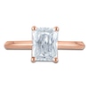 Thumbnail Image 3 of Radiant-Cut Lab-Grown Diamond Solitaire Plus Engagement Ring 2 ct tw 18K Rose Gold (VS2/F)