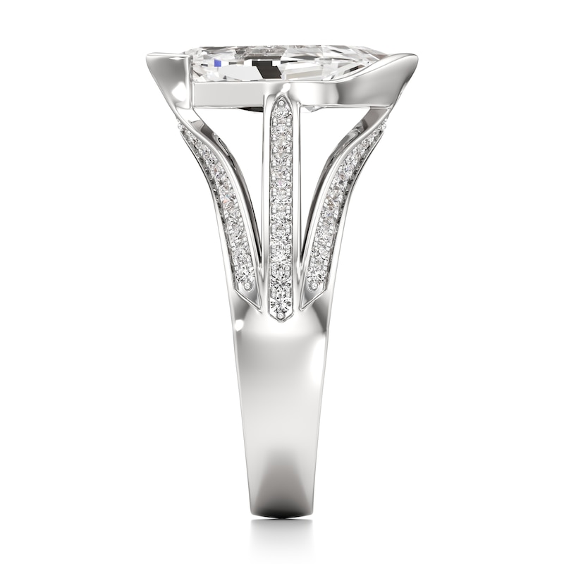 Main Image 3 of J'Lure Lab-Grown Diamond Leaf Step-Cut Engagement Ring 2-3/8 ct tw 18K White Gold