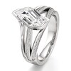 Thumbnail Image 4 of J'Lure Lab-Grown Diamond Leaf Step-Cut Engagement Ring 2-3/8 ct tw 18K White Gold