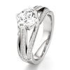 Thumbnail Image 4 of J'Lure Lab-Grown Diamond Hexagon Brilliant-Cut Engagement Ring 2-3/8 ct tw 18K White Gold
