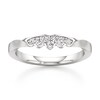 Thumbnail Image 1 of J'Lure Lab-Grown Diamond Scalloped Wedding Band 1/6 ct tw 18K White Gold