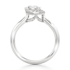 Thumbnail Image 2 of J'Lure Octagon Step-Cut Lab-Grown Diamond Half-Halo Engagement Ring 1 ct tw 18K White Gold