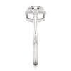 Thumbnail Image 3 of J'Lure Octagon Step-Cut Lab-Grown Diamond Half-Halo Engagement Ring 1 ct tw 18K White Gold