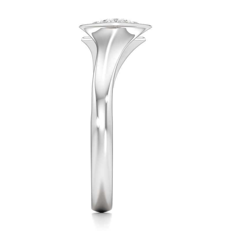 Main Image 3 of J'Lure Lab-Grown Diamond Wedding Band 1/8 ct tw 18K White Gold