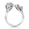 Thumbnail Image 2 of J'Lure Leaf Step-Cut Lab-Grown Diamond Engagement Ring 3-3/4 ct tw 18K White Gold