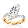 Thumbnail Image 1 of J'Lure Moval Old-Cut Lab-Grown Diamond Bypass Engagement Ring 3-5/8 ct tw 18K Yellow Gold