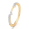 Thumbnail Image 4 of J'Lure Lab-Grown Diamond Angled Contour Wedding Band 1/6 ct tw 18K Yellow Gold