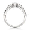 Thumbnail Image 2 of J'Lure Moval Old-Cut Lab-Created Diamond Engagement Ring 2 ct tw 18K White Gold
