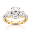 Thumbnail Image 1 of J'Lure Oval Step-Cut Lab-Grown Diamond Engagement Ring 4-3/4 ct tw 18K Yellow Gold