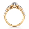 Thumbnail Image 2 of J'Lure Oval Step-Cut Lab-Grown Diamond Engagement Ring 4-3/4 ct tw 18K Yellow Gold