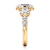 Thumbnail Image 3 of J'Lure Oval Step-Cut Lab-Grown Diamond Engagement Ring 4-3/4 ct tw 18K Yellow Gold