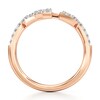 Thumbnail Image 2 of J'Lure Lab-Grown Diamond Angled Contour Wedding Band 1/5 ct tw 18K Rose Gold