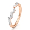 Thumbnail Image 4 of J'Lure Lab-Grown Diamond Angled Contour Wedding Band 1/5 ct tw 18K Rose Gold