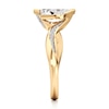 Thumbnail Image 3 of J'Lure Leaf Step-Cut Lab-Grown Diamond Bypass Engagement Ring 1-1/8 ct tw 18K Yellow Gold
