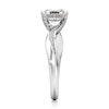 Thumbnail Image 3 of J'Lure Octagon Step-Cut Lab-Grown Diamond Bypass Engagement Ring 1 ct tw 18K White Gold