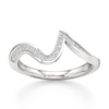 Thumbnail Image 1 of J'Lure Lab-Grown Diamond Contour Wedding Band 1/5 ct tw 18K White Gold